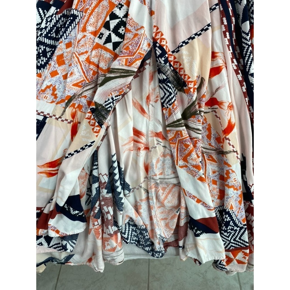 Abel The Label Anthropologie Midi Dress Sz M Halter Boho Smocked Resort Vacation - Picture 3 of 13